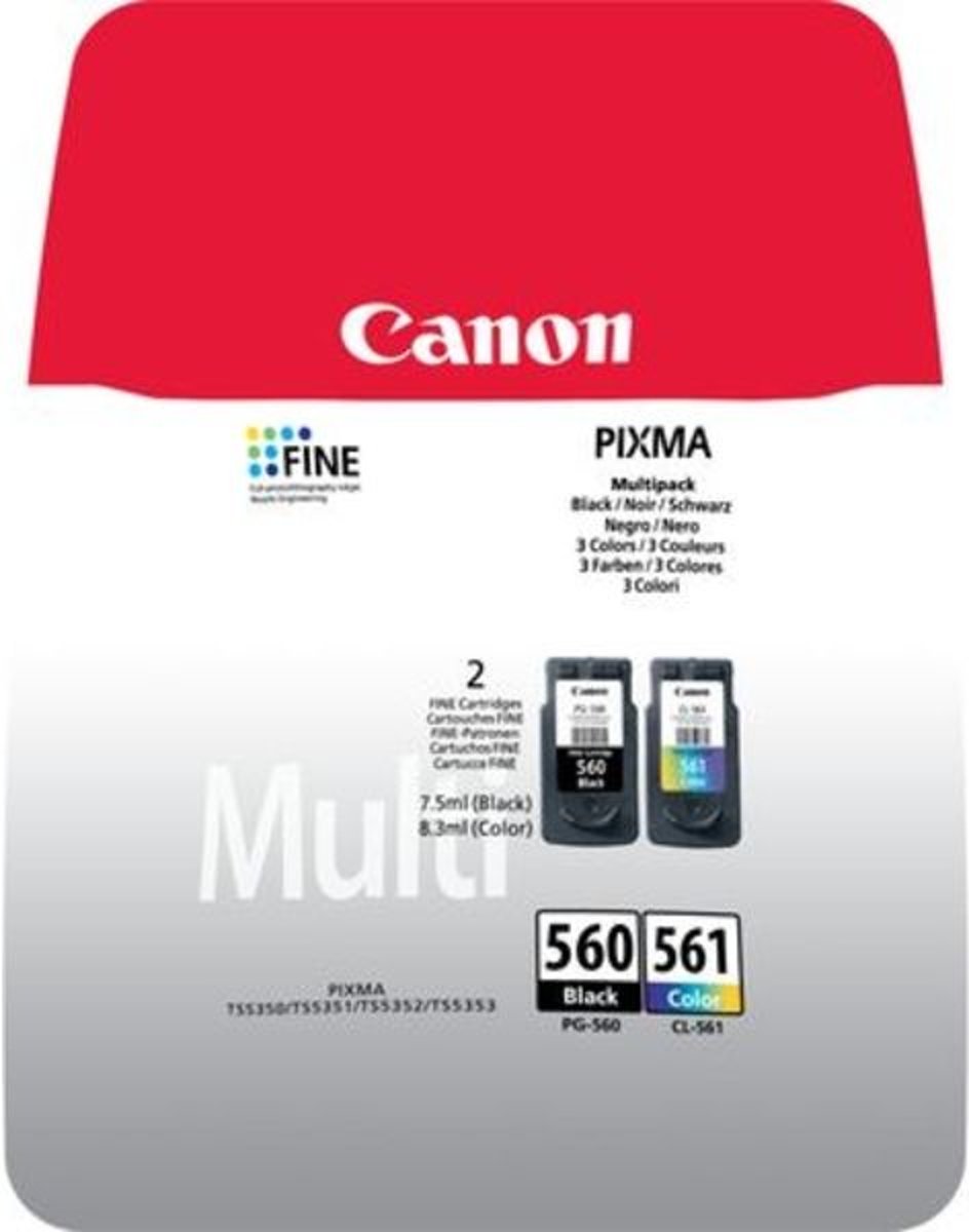 Canon 3713C006 inktcartridge Origineel Zwart, Cyaan, Magenta, Geel Multipack 2 stuk(s)