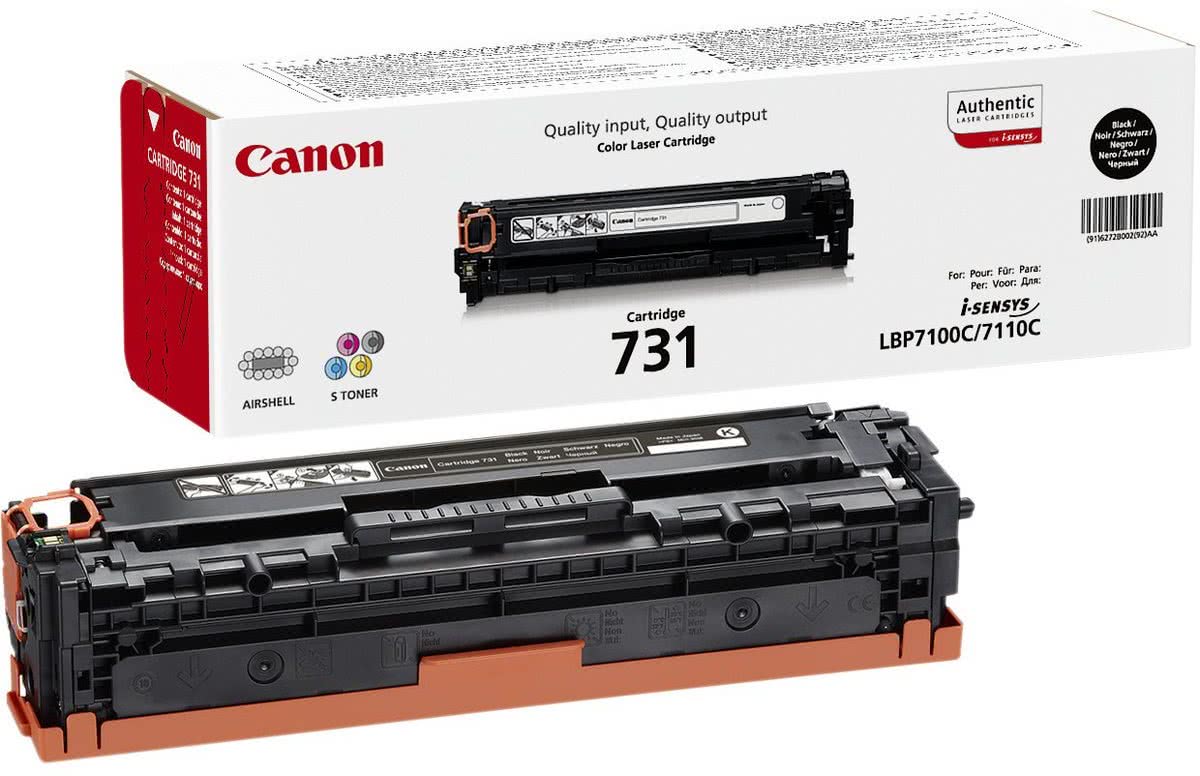 Canon 731BK - Tonercartridge / Zwart