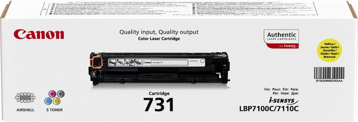 Canon 731Y - Tonercartridge / Geel