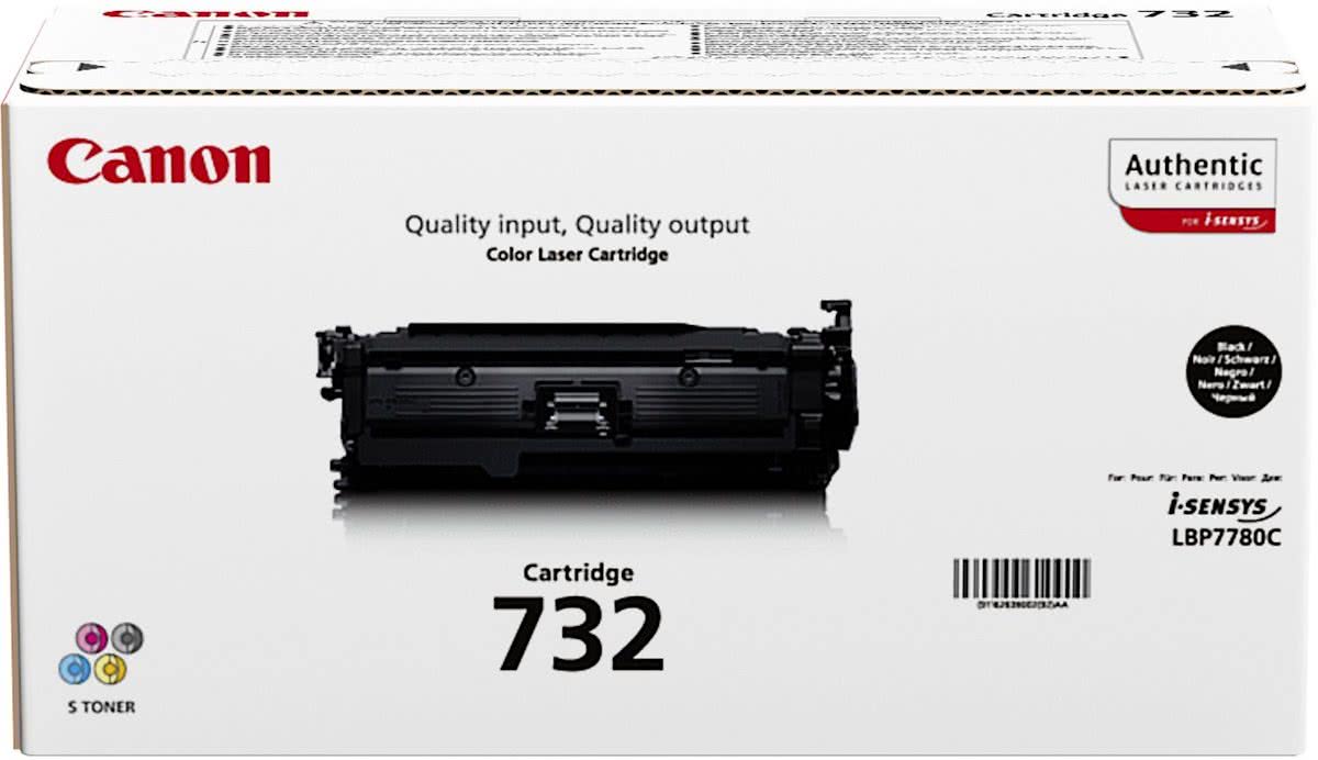 Canon 732BK - Tonercartridge / Zwart / Hoge Capaciteit