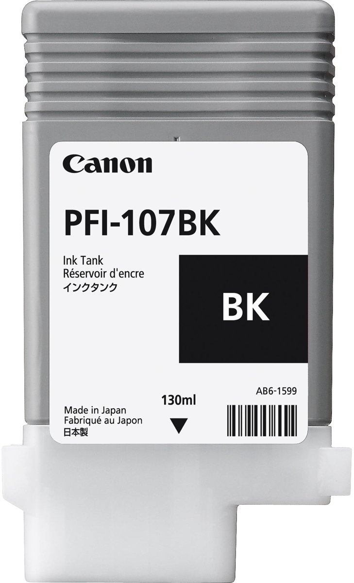 Canon PFI-107BK 130ml Zwart inktcartridge