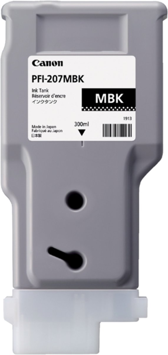 Canon PFI-207 - Inktcartridge - 300 ml - Mat Zwart / MBK