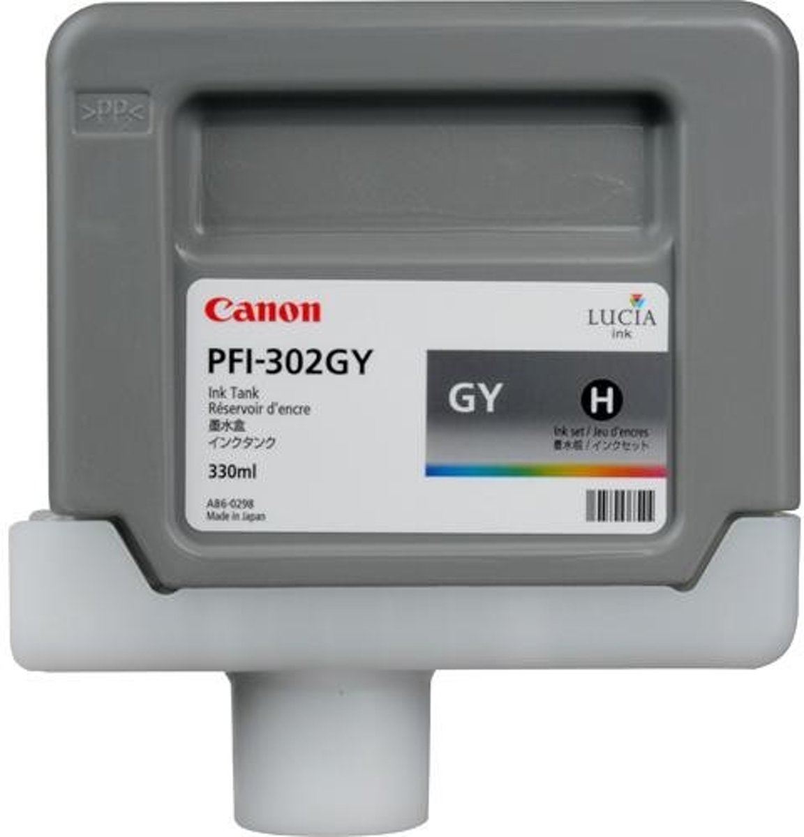 Canon PFI-302GY inktcartridge Original Grijs