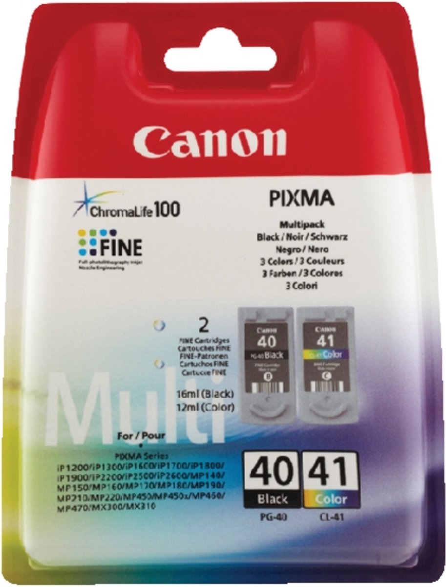 Canon PG-40 Zwart + CL-41 Kleur - Inktcartridges