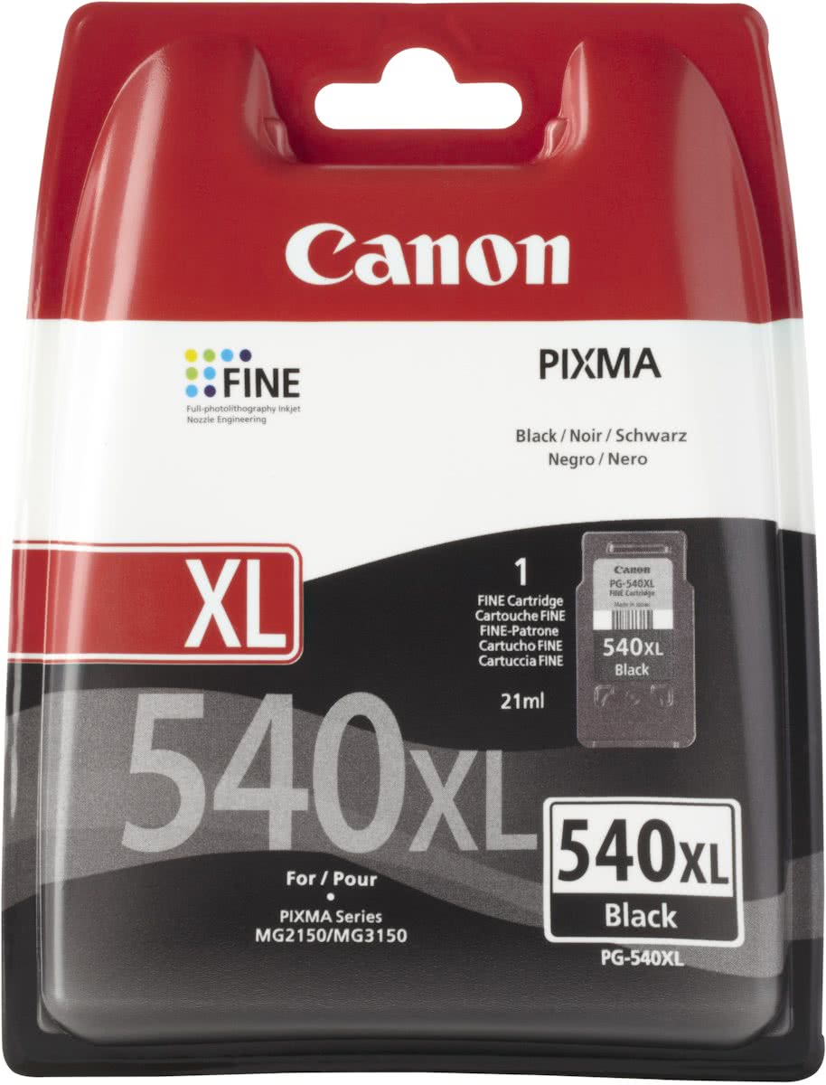 Canon PG-540 XL - Inktcartridge / Zwart / Hoge Capaciteit