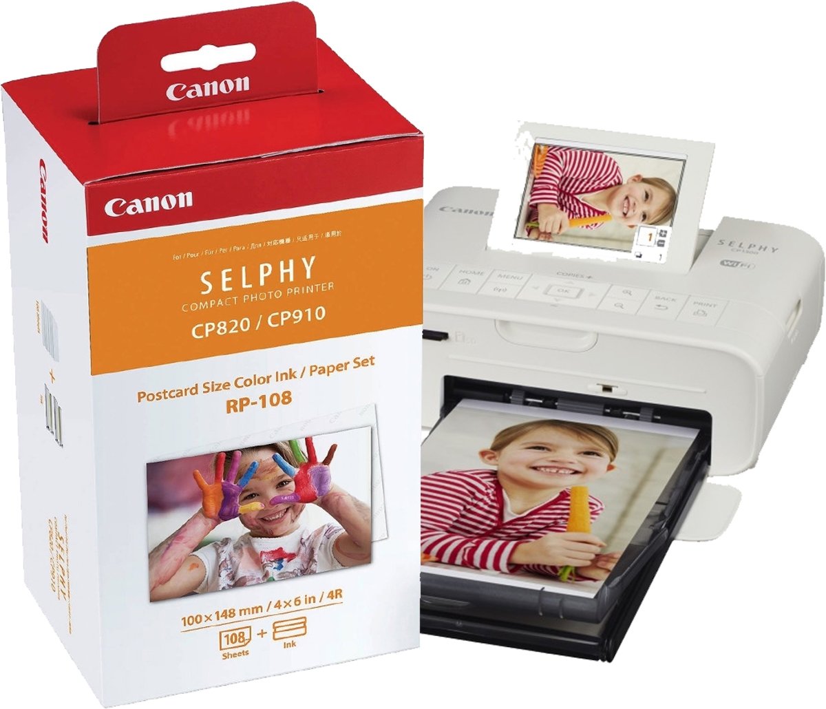 Canon SELPHY CP1300 Wit Starterskit