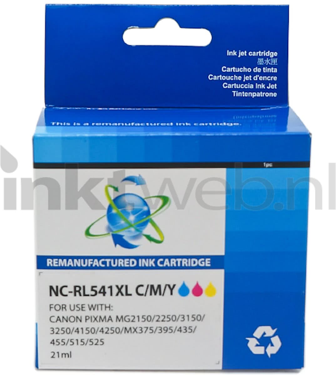 Merkloos - Inktcartridge / Alternatief voor de Canon CL-541XL / Kleur / Hoge Capaciteit