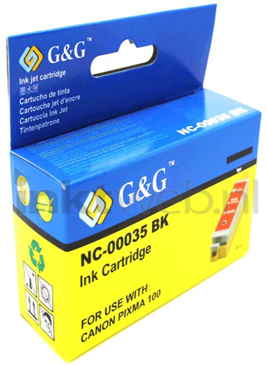 Merkloos - Inktcartridge / Alternatief voor de Canon PGI-35 BK / Zwart