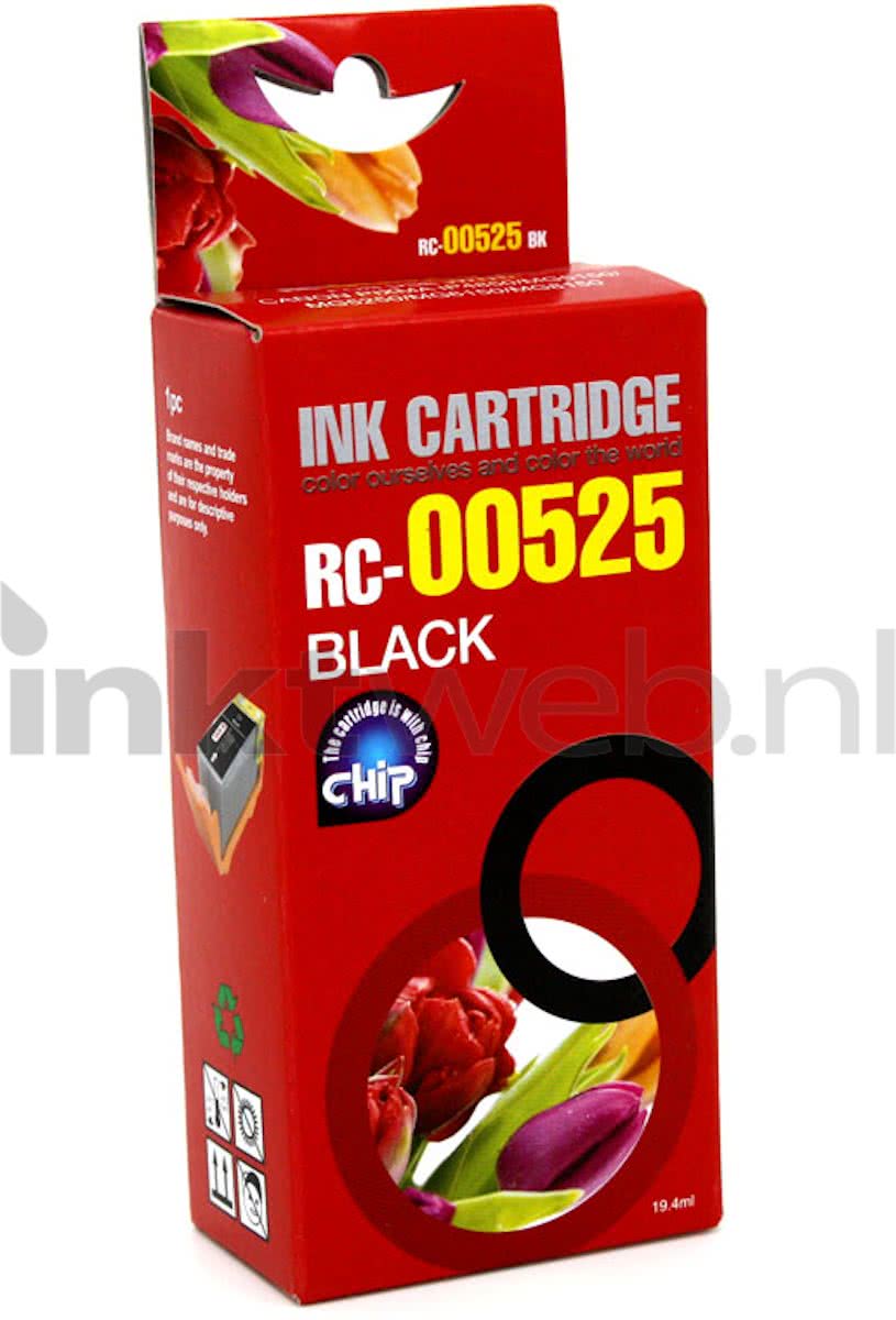 Merkloos - Inktcartridge / Alternatief voor de Canon PGI-525BK / Zwart