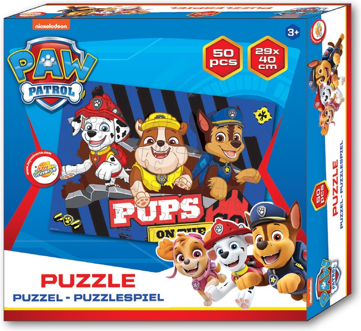 Paw Patrol - Puzzel 50 stukjes 29x40cm