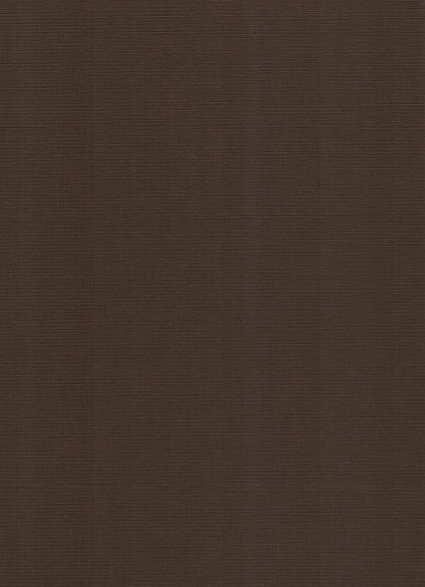 20 Linnen kaarten papier - A5 - Chocoladebruin - Cardstock - 21 x 14,8cm - 240 grams - karton