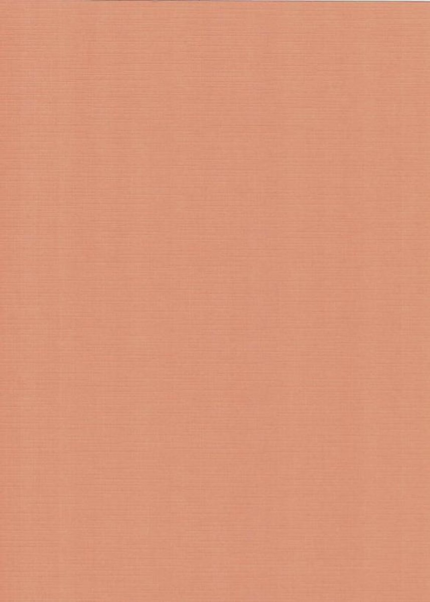 20 Linnen kaarten papier - A5 - Zacht oranje - Cardstock - 21 x 14,8cm - 240 grams - karton