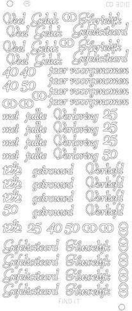 Huwelijk platinum - Goud