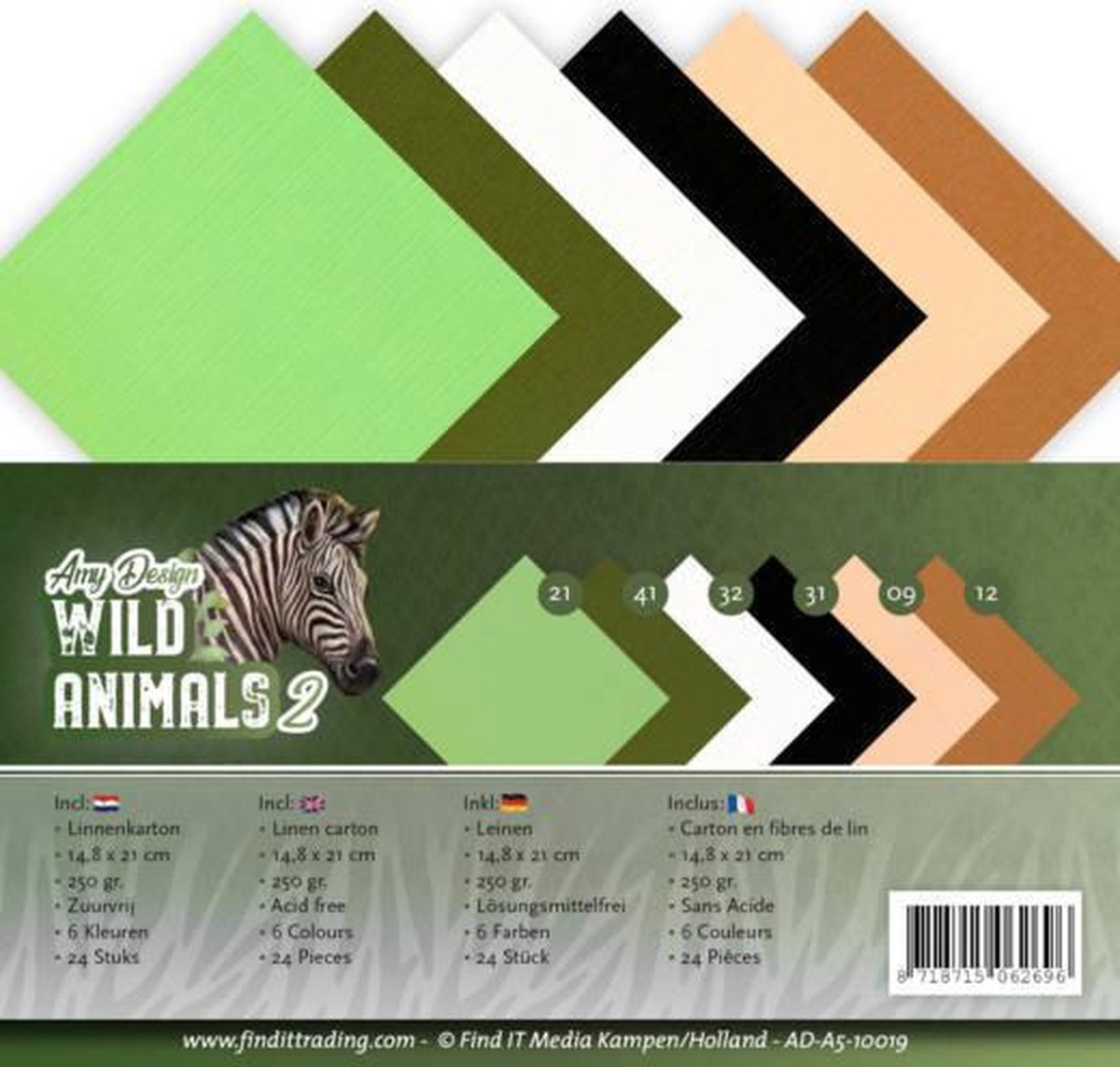 Linnenpakket - A5 - Amy Design - Wild Animals 2 - 10019