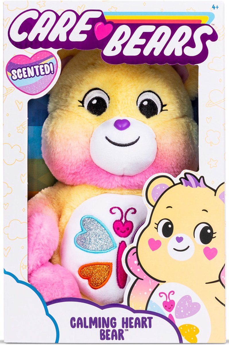 Care Bears - Calming Heart Bear, 35 cm Collectable Plush - GEPARFUMEERD (SCENTED)