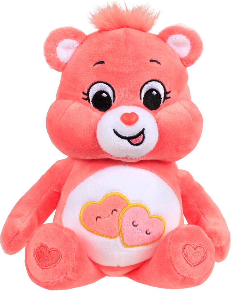 Care Bears - Love-A-Lot Bear, 22cm Collectable Bean Plush