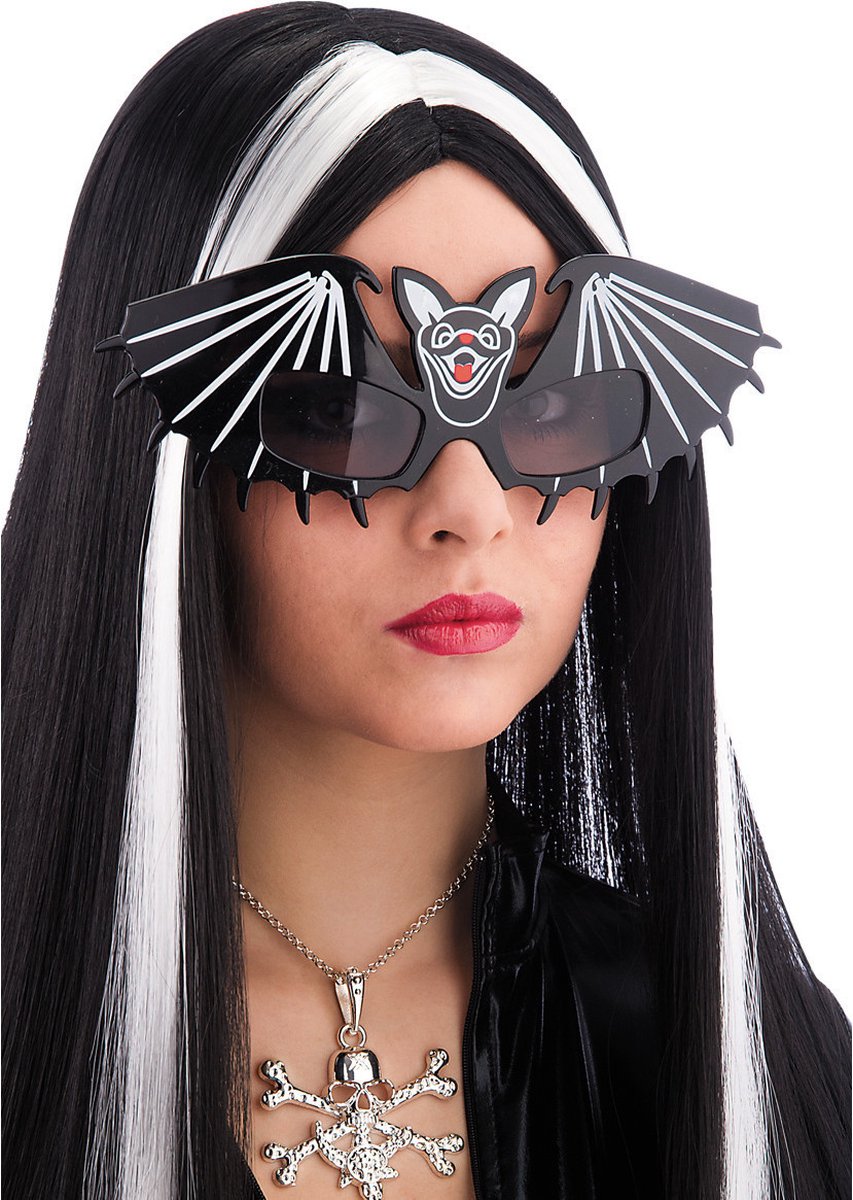   Bril Vleermuis Dames Zwart One-size