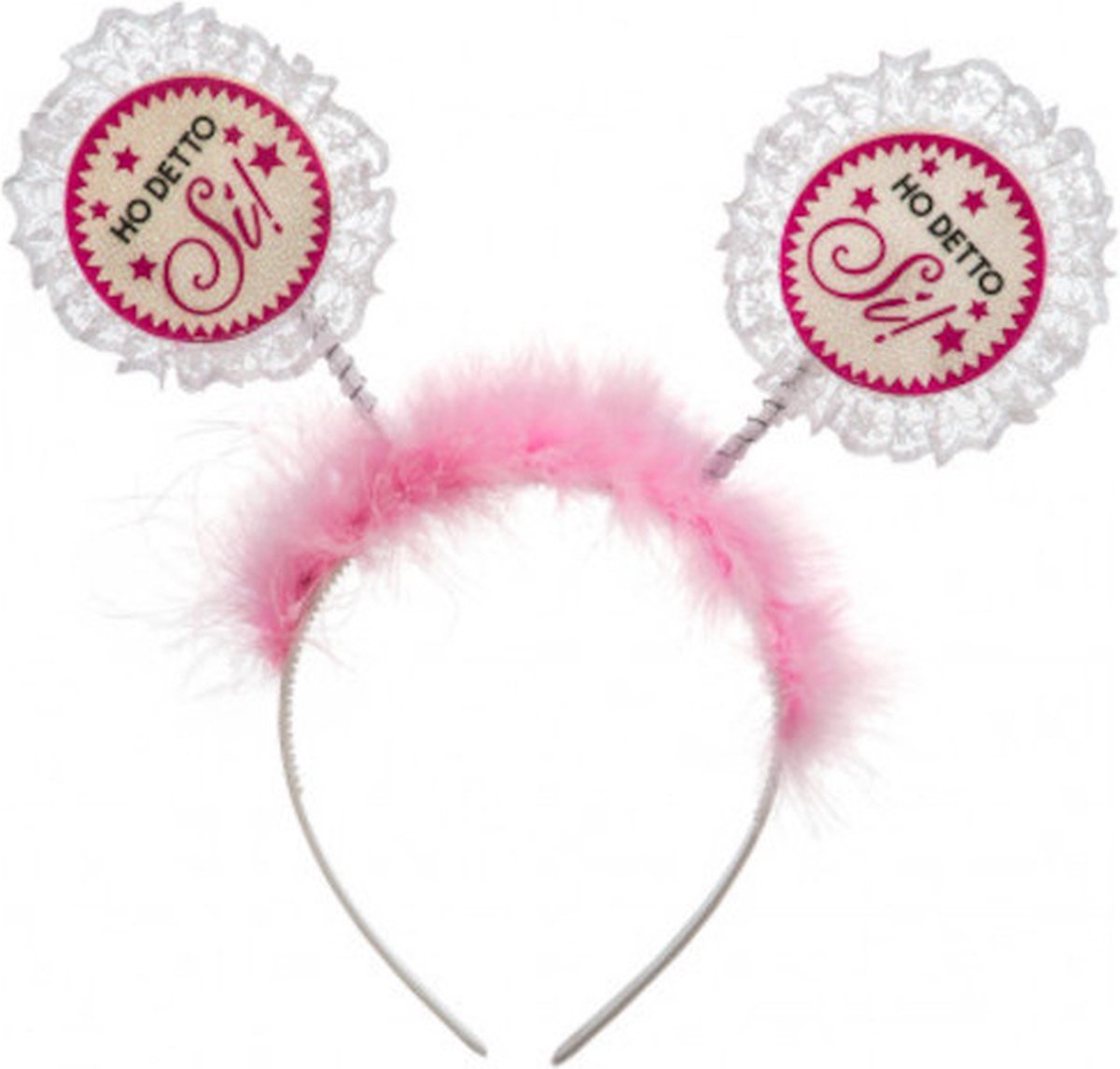 Carnival Toys Diadeem Ho Detto Si! Dames Roze One-size