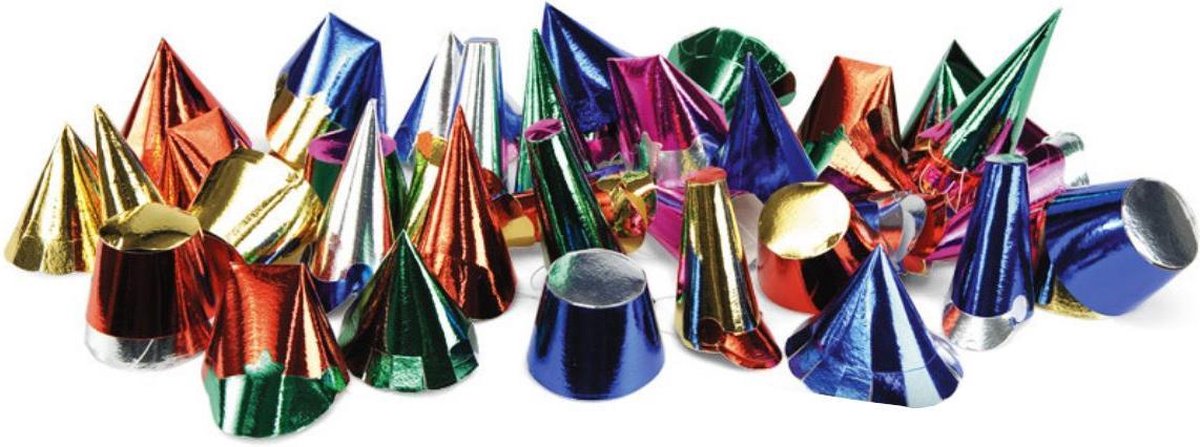 Carnival Toys Feesthoedjes Metallic 5-9 Cm Karton 100 Stuks