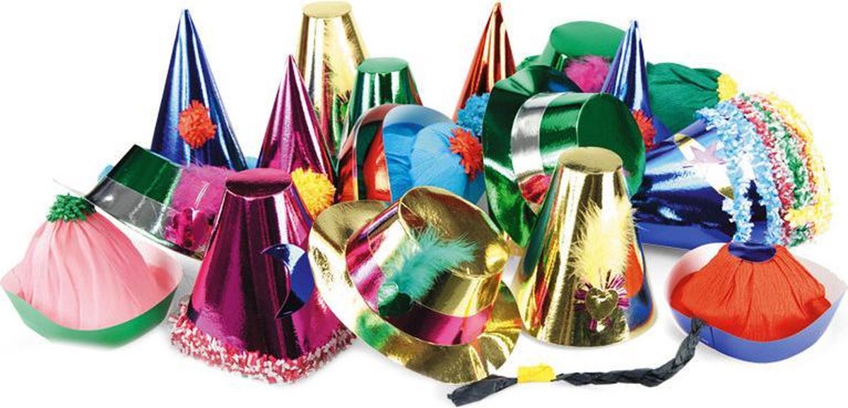 Carnival Toys Feesthoedjes Metallic Party 25 Cm 50 Stuks