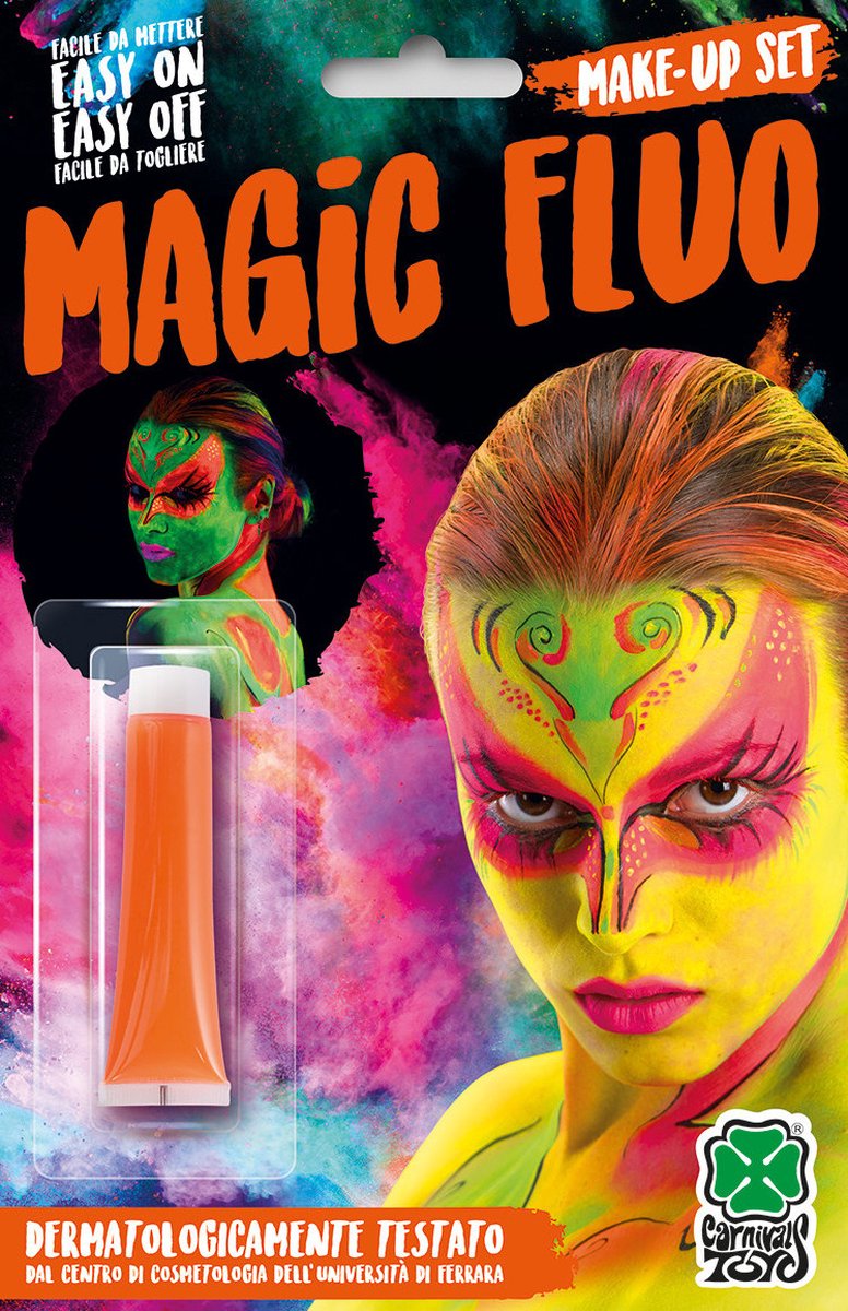 Carnival Toys Foundation Magic Fluo Dames 20 Ml Oranje