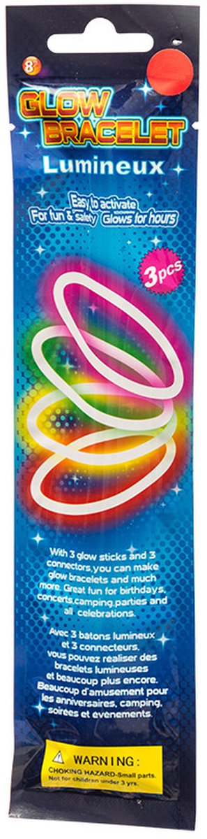 Carnival Toys Glowstick Armbanden Junior 6-delig One-size