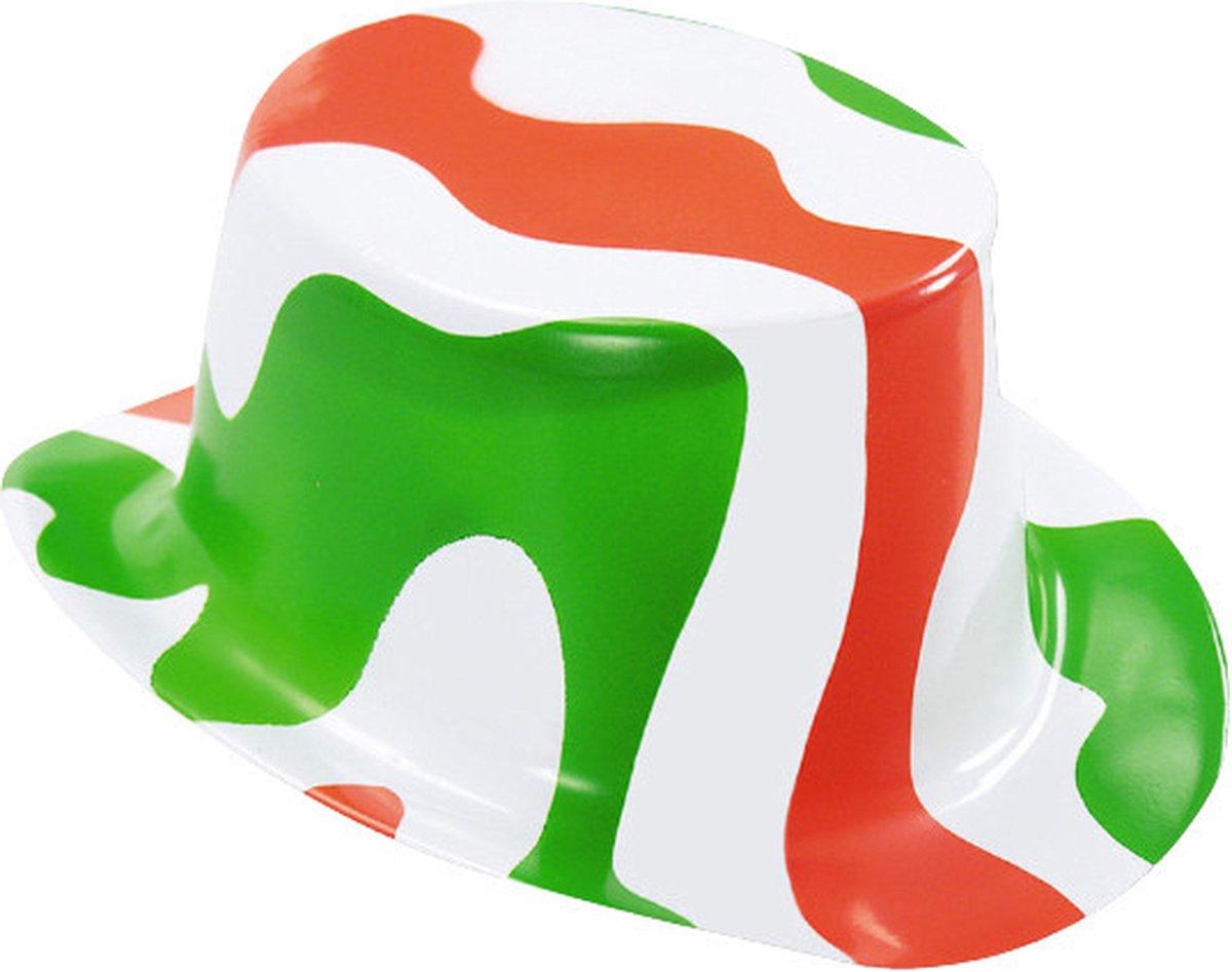 Carnival Toys Hoge Hoed Italië 53 Cm Wit/groen/rood One-size