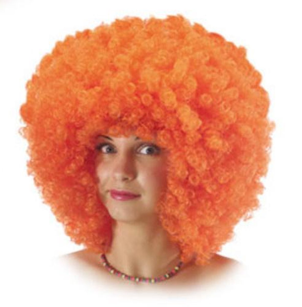 Carnival Toys Pruik Met Krullen Polyester Oranje One-size