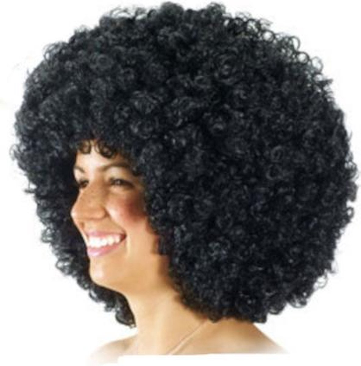 Carnival Toys Pruik Pop Wig Dames Synthetisch Zwart One-size