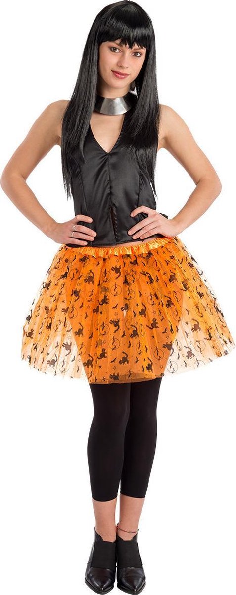 Carnival Toys Tutu Met Print Dames 40 Cm Tule Oranje/zwart