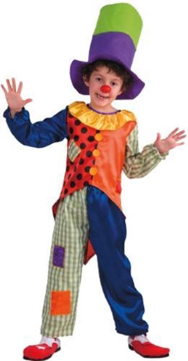 Carnival Toys Verkleedkostuum Clown Junior Polyester Maat 116