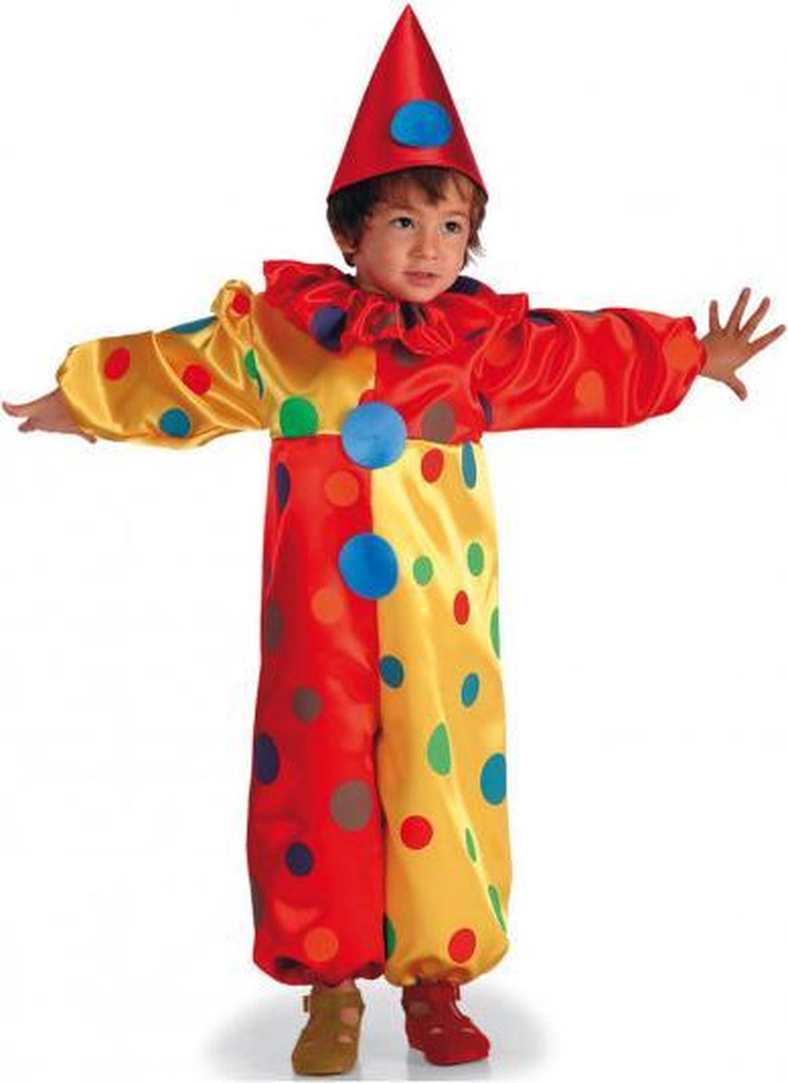 Carnival Toys Verkleedpak Clown Jongens Polyester Geel/rood Maat 98