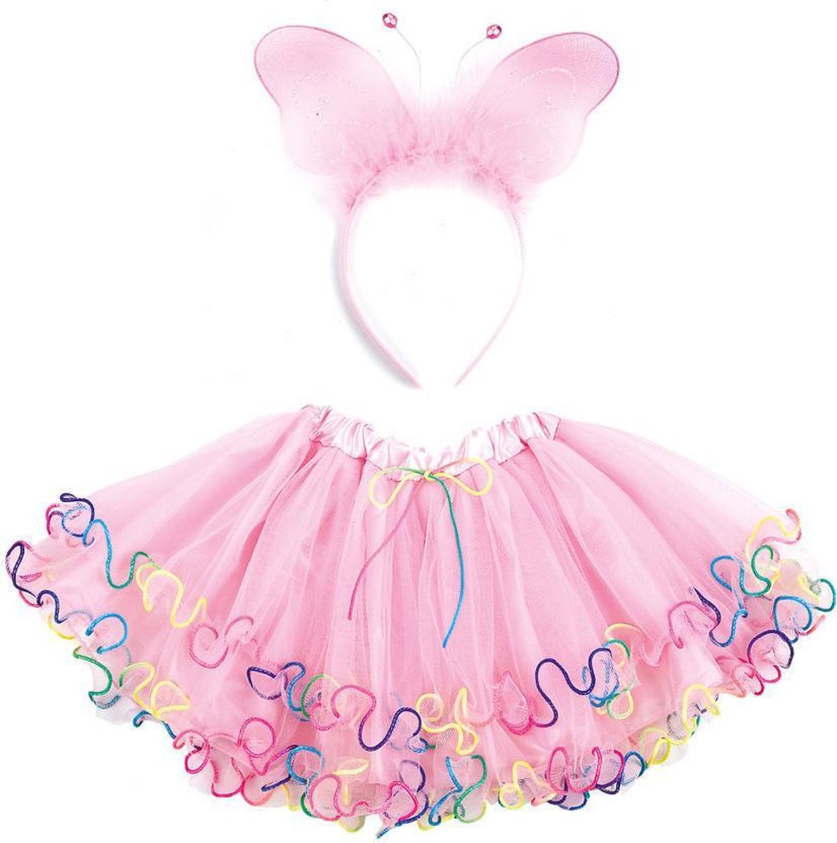 Carnival Toys Verkleedset Vlinder Meisjes Roze 2-delig