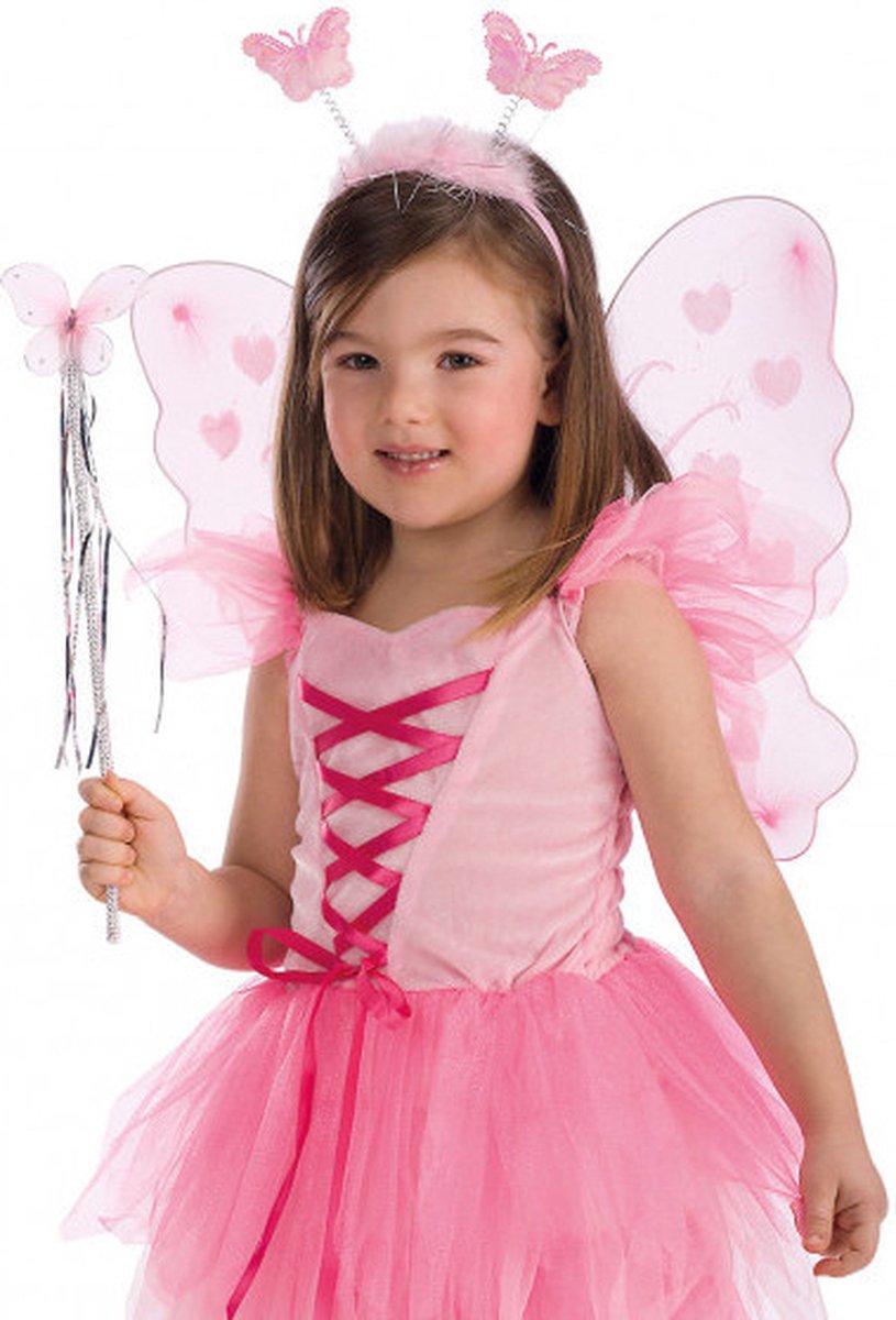 Carnival Toys Vlinderset Meisjes 40 X 40 Cm Roze 3-delig