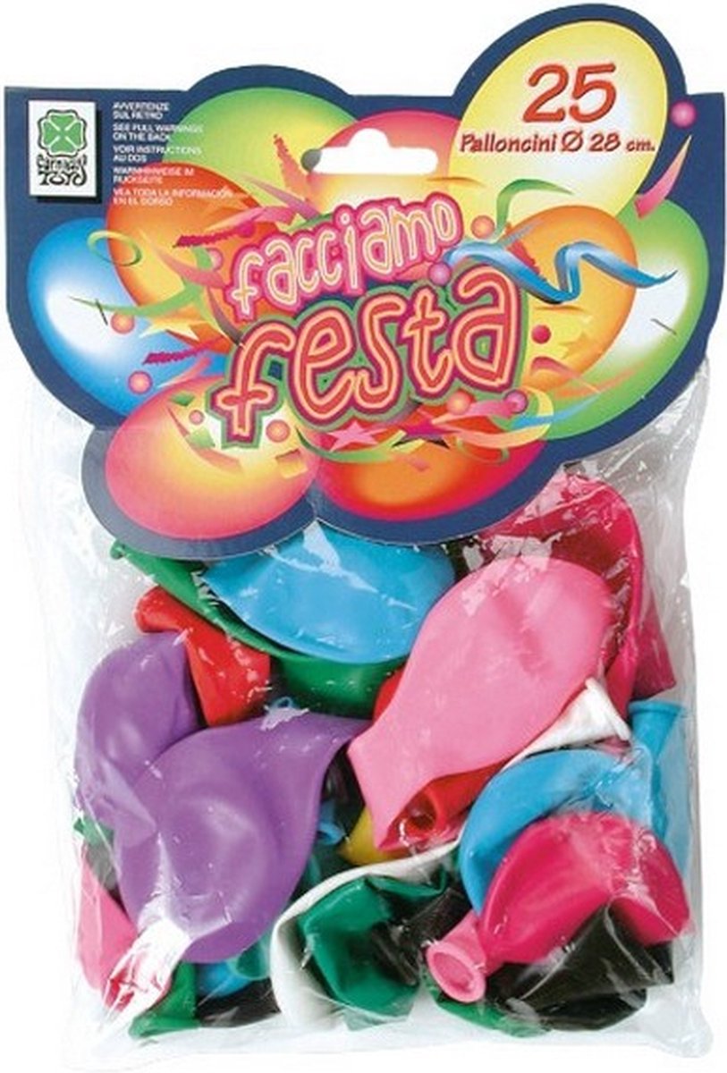 ballonnen feest 28 cm latex 25 stuks