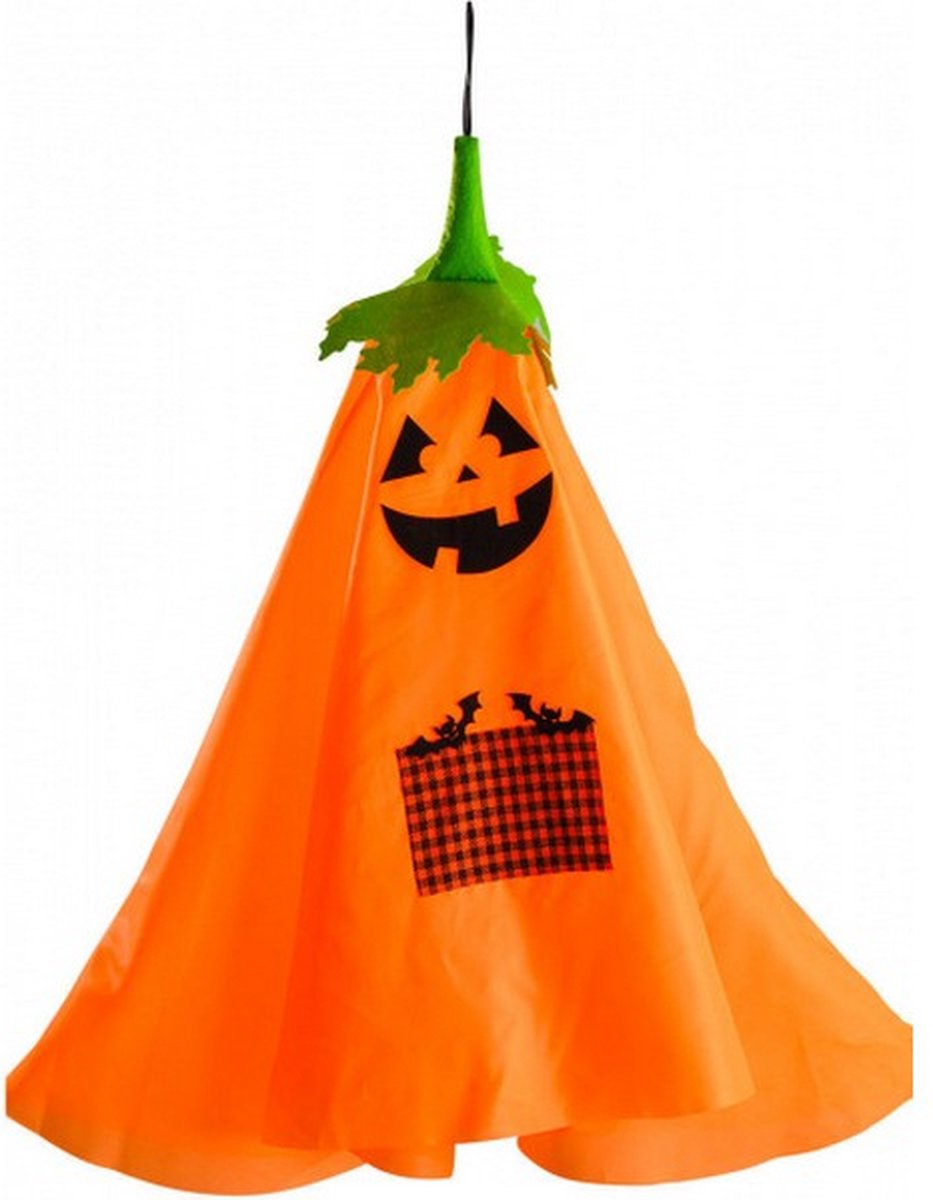 decoratie spook 80 cm textiel oranje