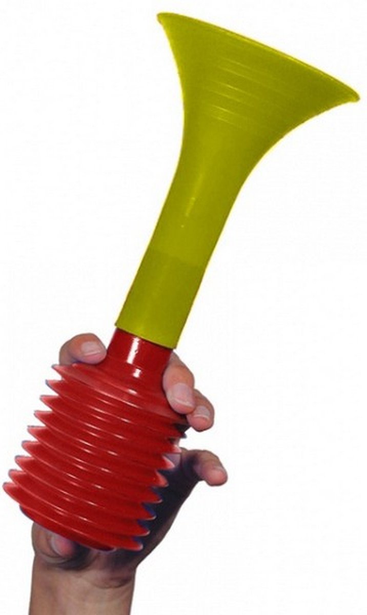 luchttoeter 25 cm geel/rood