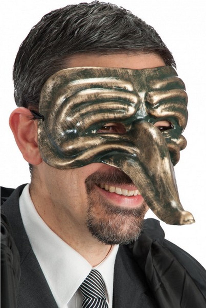 masker Venetiaans papier-machÃ© goud one-size