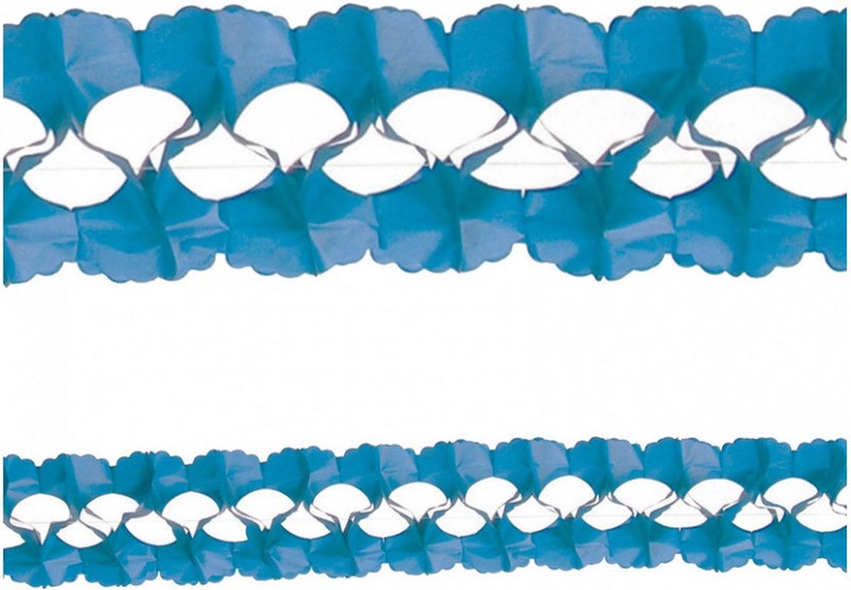 slinger 4 meter papier blauw