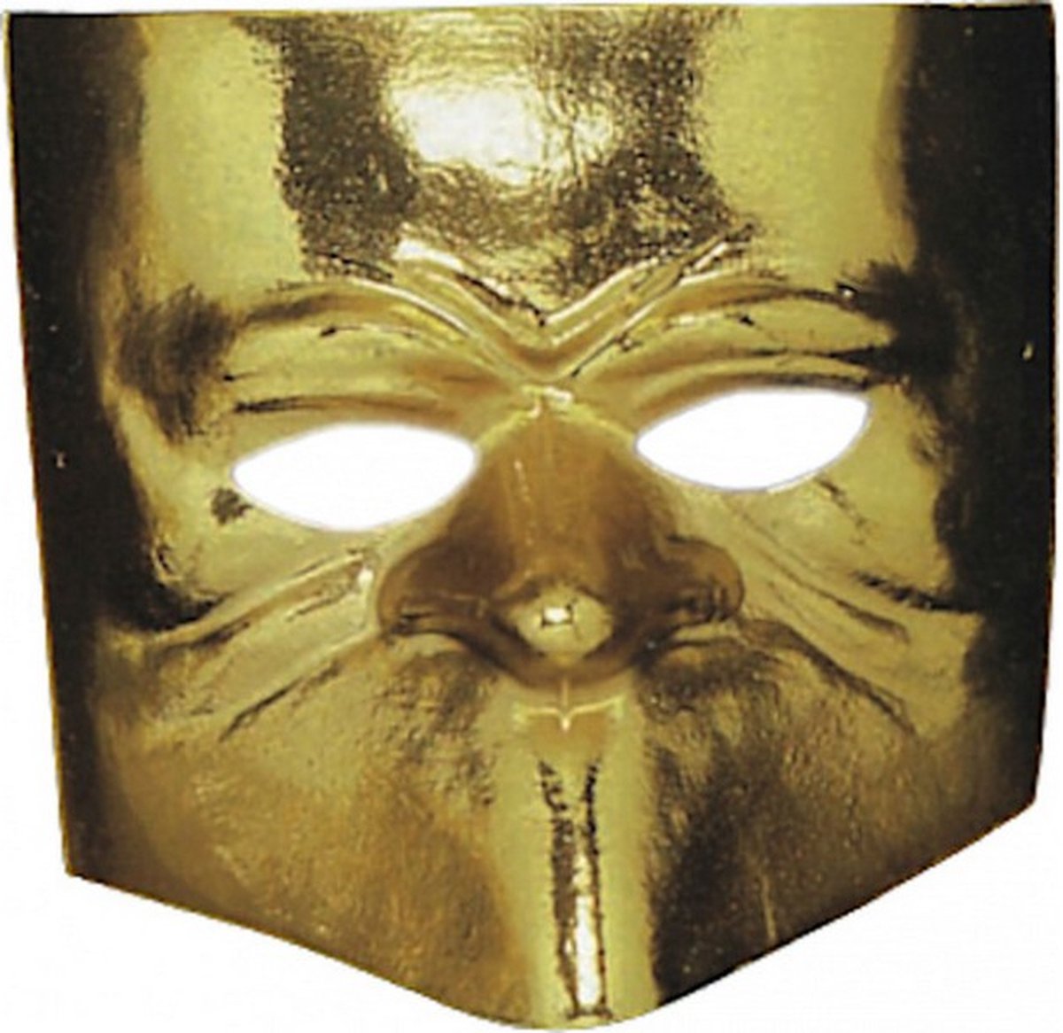 vekleedmasker Venetiaans PVC goud one-size