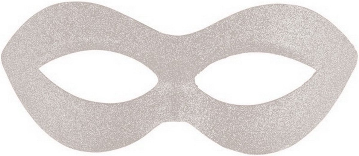 verkleedmasker glitters wit one-size