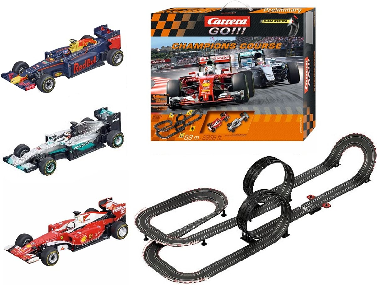 Carrera Go Racebaan Vettel + Hamilton + Verstappen - Bundelpack