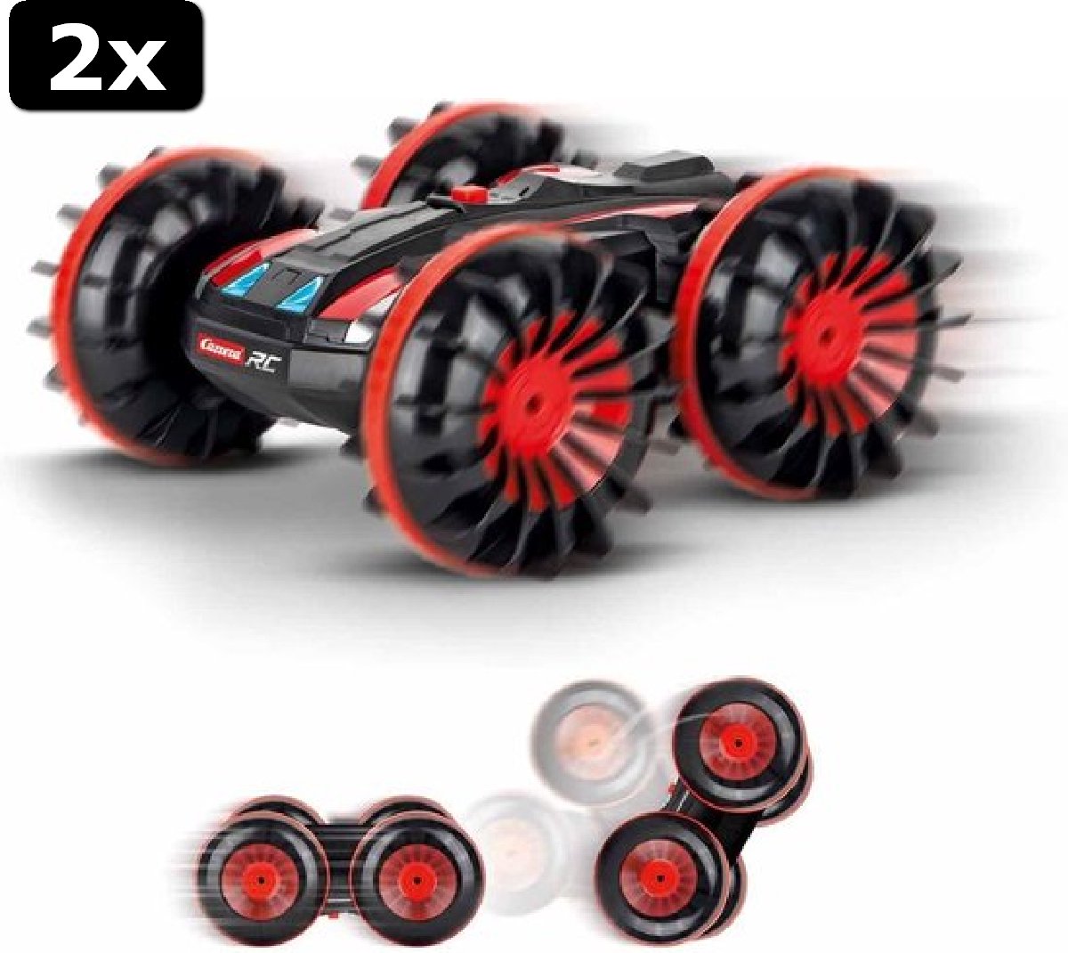 2x Carrera RC All Terrain Stunt Car