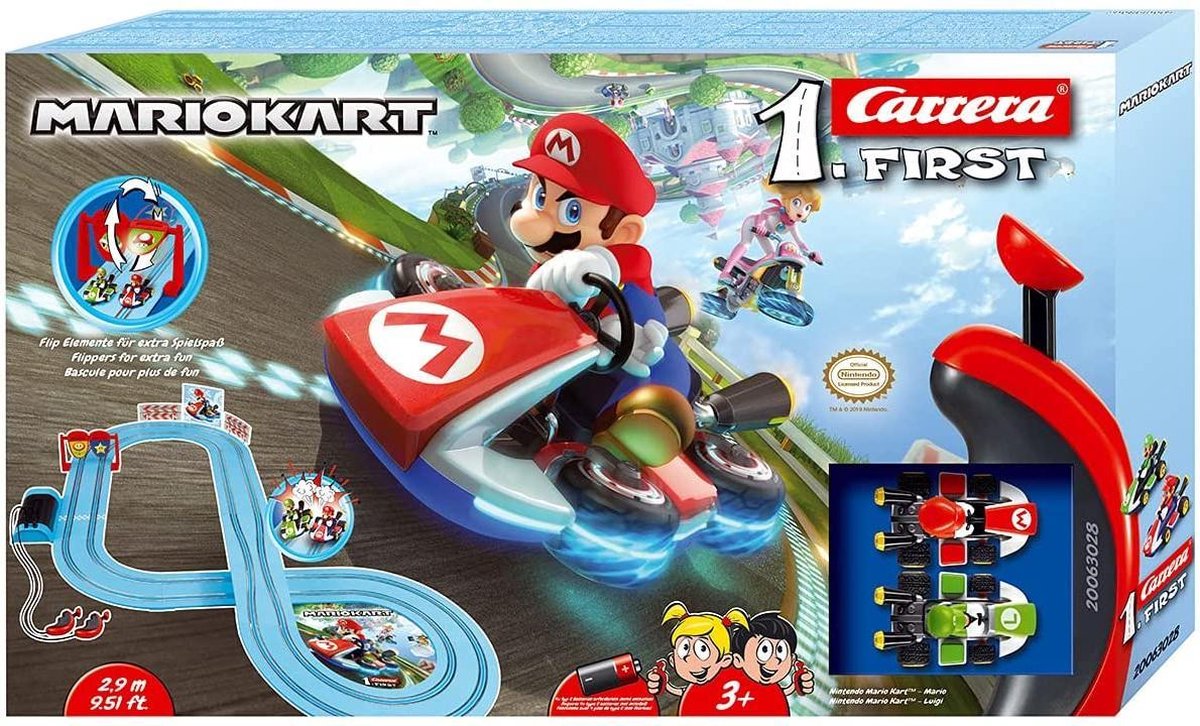 Carrera - Nintendo Mario Kart - Racebaanset op batterijen voor kleine kinderen