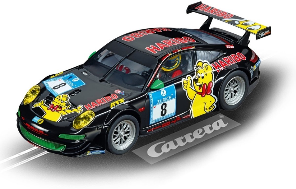 Carrera Digital 124 Racebaan Auto Porsche Gt3 Haribo Racing