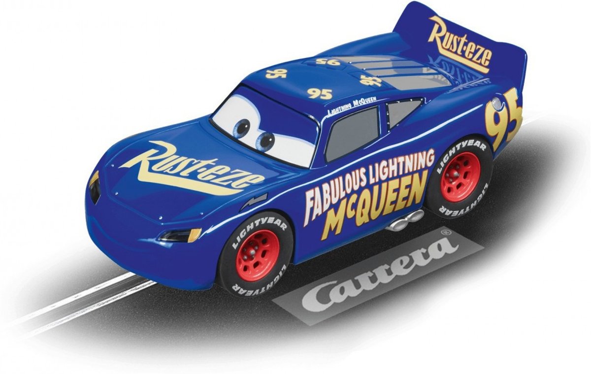 Carrera Evolution Racebaan Auto Fabulous Lightning Mcqueen Blauw