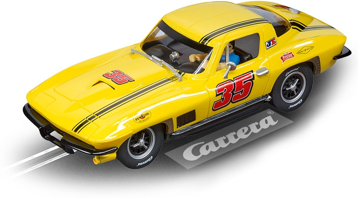 Carrera Evolution Racebaanauto Chevrolet Corvette 1:32 Geel