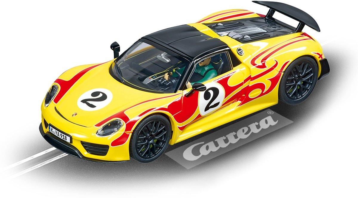 Carrera Evolution Racebaanauto Porsche 918 Spyder 1:32 Geel