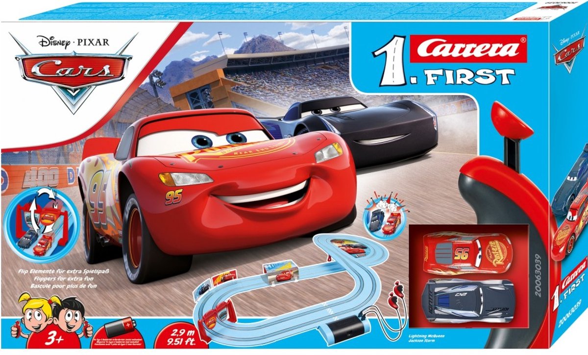 Carrera First Disney Cars Racebaan 290 cm + 2 Autos