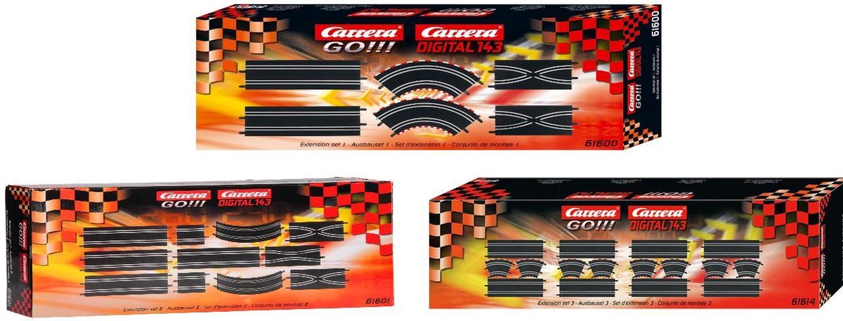 Carrera GO!!! - Uitbreiding Set 1+2+3